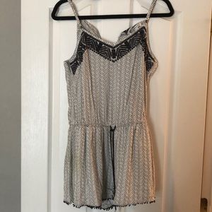 Black and White American Eagle Romper
